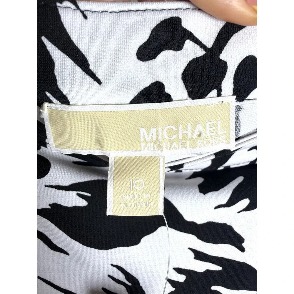 Michael Kors Floral Jersey Wrap Front Skort Resort Beach Women's Size 10 NWT